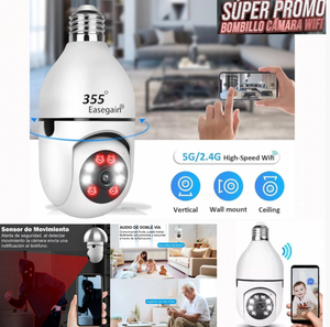 🔥-60%Cámara wifi bombillo 360